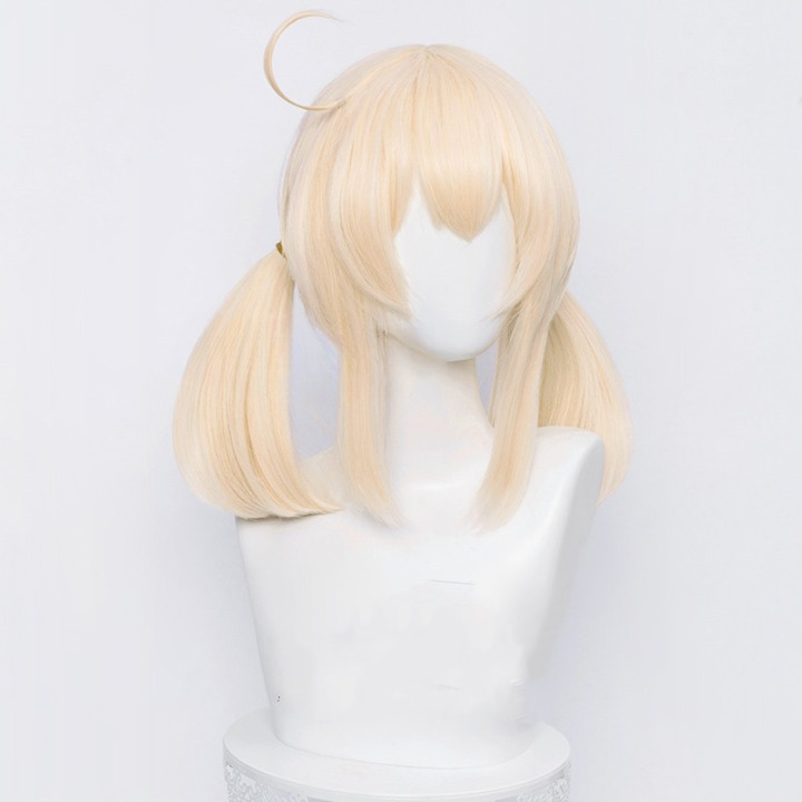 Genshin Impact Klee Cosplay Wig Heat Resistant Synthetic Hair Carnival Halloween Party Props