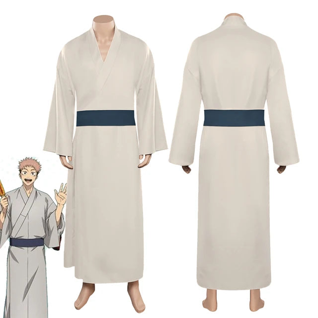 Jujutsu Kaisen Yuji Itadori Cosplay Costume Kimono Halloween Carnival Suit