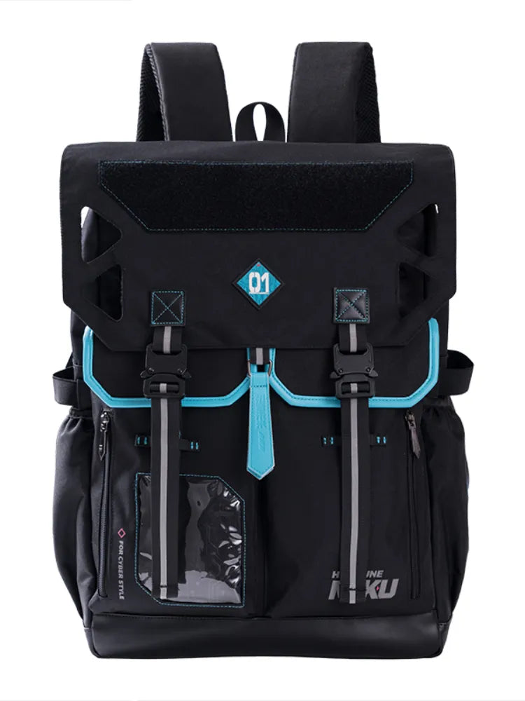 Hatsune Miku " Rider " Unisex Black Techwear Backpack