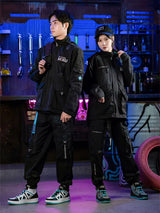 Hatsune Miku " Rider " Cyberpunk Unisex Black Techwear Cargo Pants