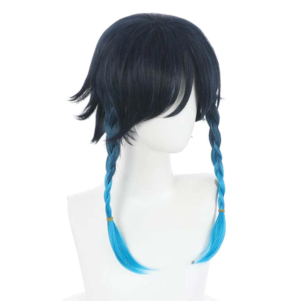 Venti Genshin Impact Carnival Cosplay Wig Heat Resistant Synthetic Hair