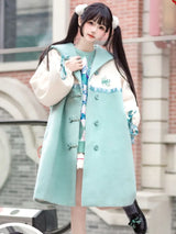 Hatsune Miku Collab Christmas Colorblock Design Coat