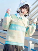 Hatsune Miku Collab Striped Pattern Sweater