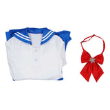 Sailor Moon Kids Girls Blue Dresses Outfits Cosplay Costume Halloween Carnival Suit