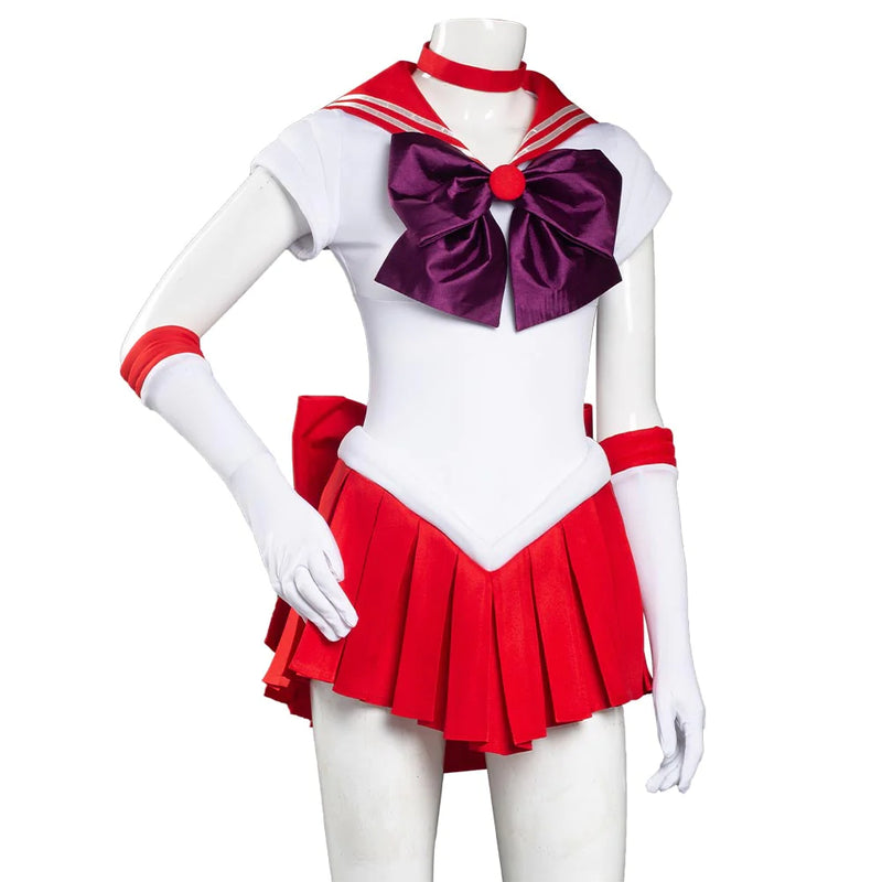 Sailor Moon Sailor Mars Halloween Carnival Suit Hino Rei Cosplay Costume Uniform Dress Outfit