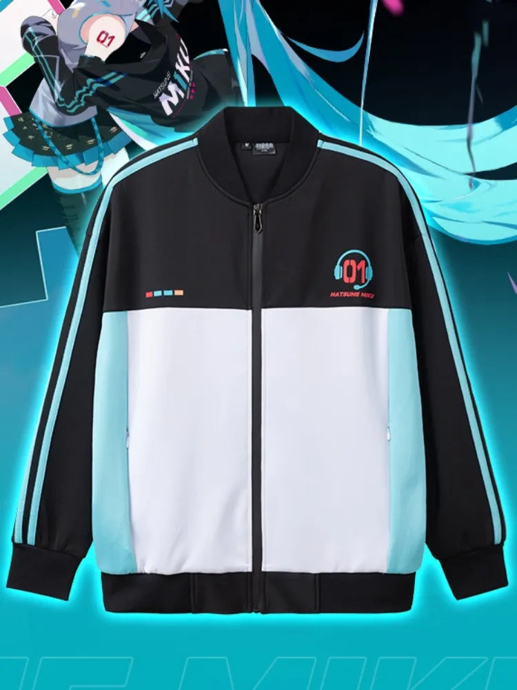 Hatsune Miku "Heart of Esports" Unisex Cyberpunk Black Jacket