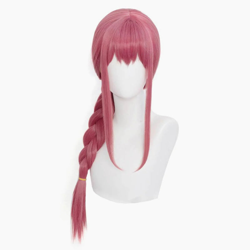 Makima Pink Braid Wig Cosplay Wig Chainsaw Man Cosplay Costume