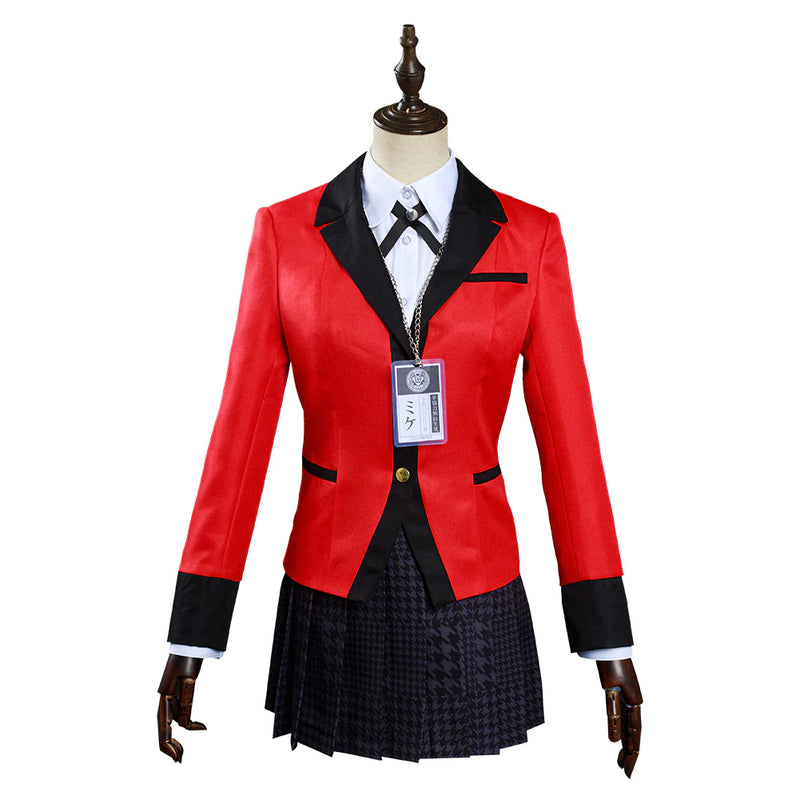 Kakegurui Compulsive Gambler Yumeko Jabami Cosplay Costume - XL