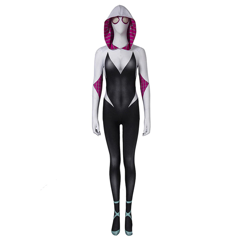 Spider-Man: Into The Spider-Verse Gwen Stacy Cosplay Costume Jumpsuit Outfits Halloween Carnival Suit