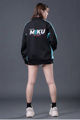 Hatsune Miku "Heart of Esports" Unisex Cyberpunk Black Jacket