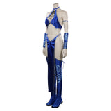 Mortal Kombat Kitana Cosplay Costume Outfits Halloween Carnival Suit