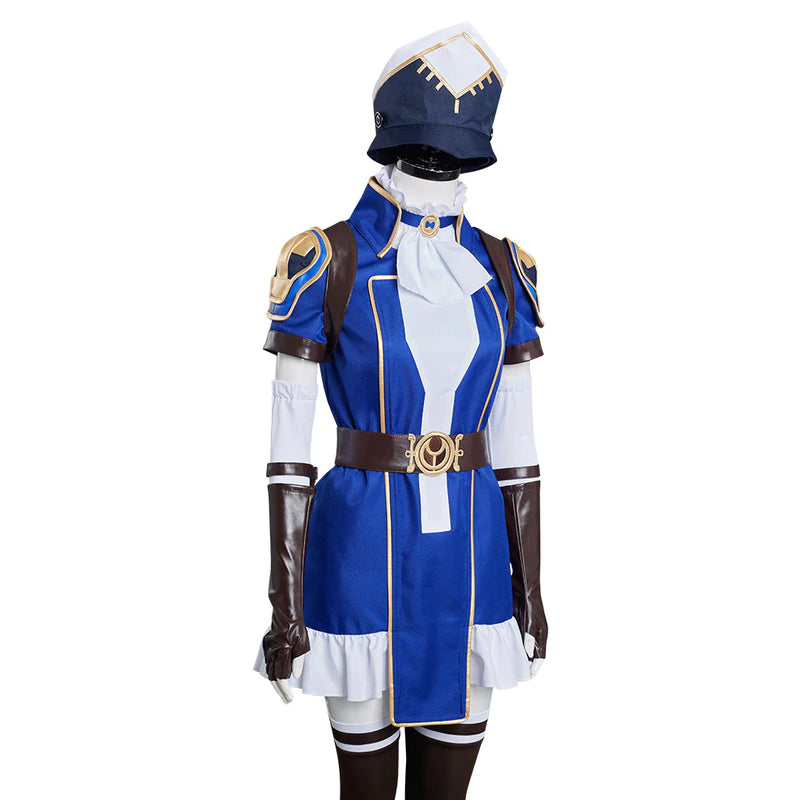 Arcane: League Of Legends - Caitlyn The Sheriff Of Piltover Outfits Cosplay Costume Halloween Carnival Suit