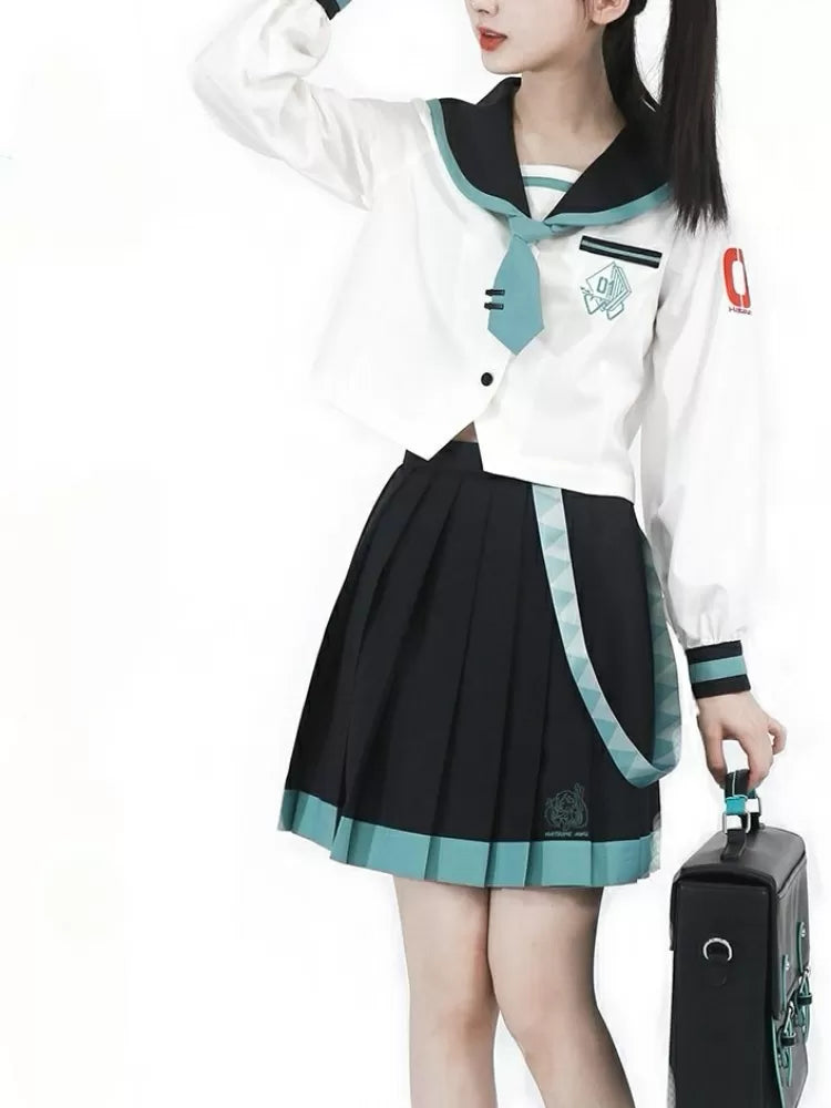 Black Pleated Hatsune Miku Skirt