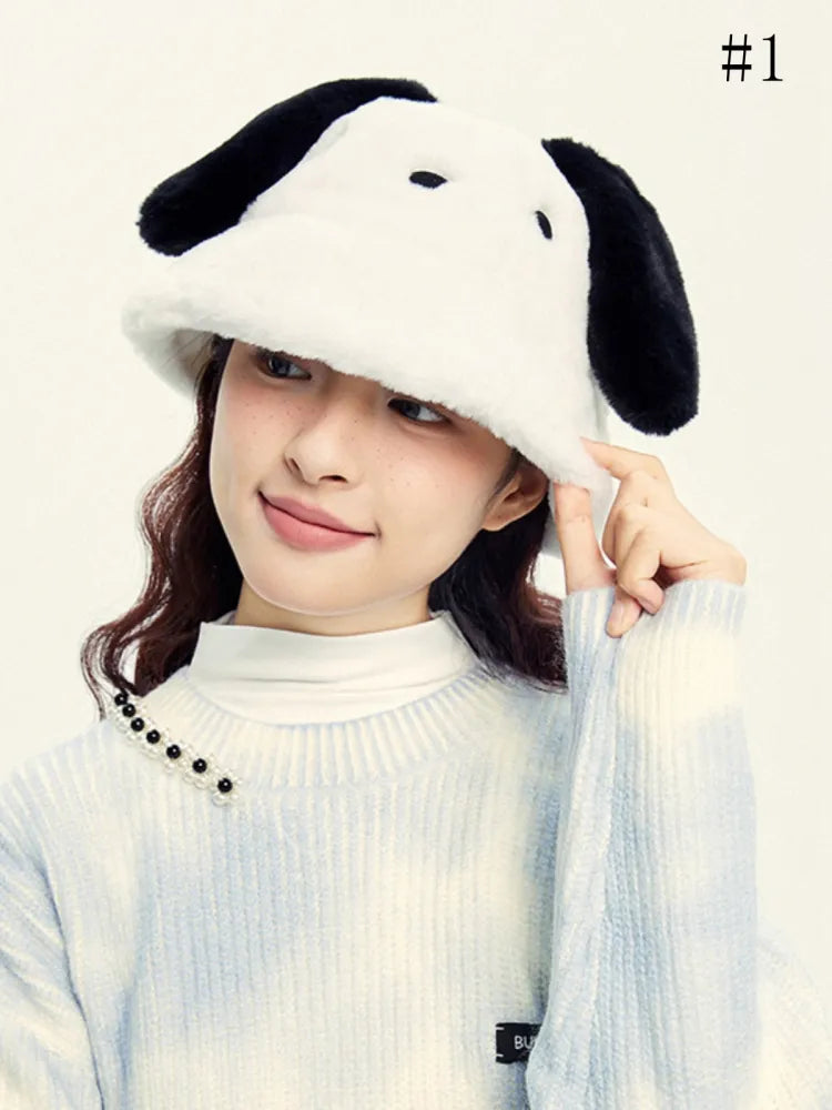 Sanrio Pochacco / Kuromi / Cinnamoroll Plush Bucket Hat