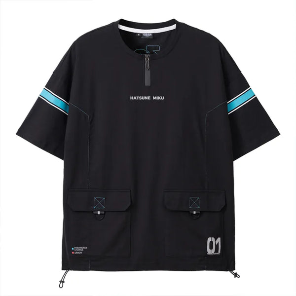 Hatsune Miku " Rider " Unisex Black Techwear T-shirt