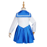 Sailor Moon Kids Girls Blue Dresses Outfits Cosplay Costume Halloween Carnival Suit