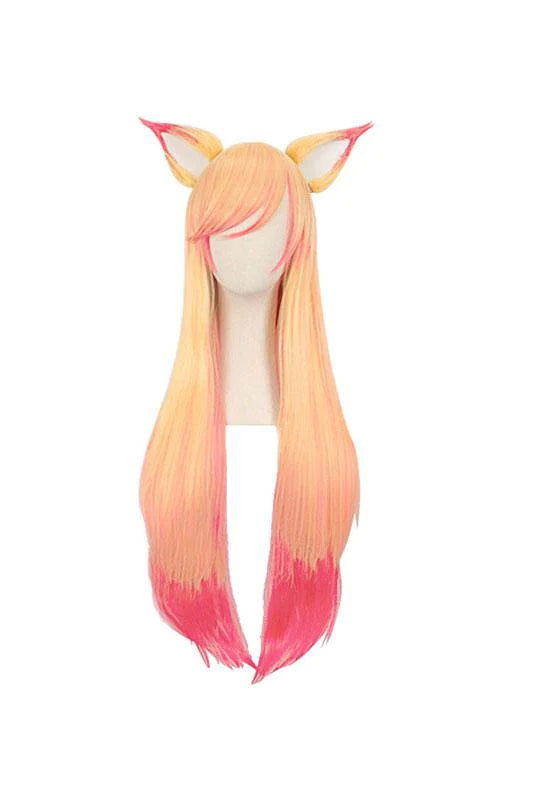 LoL League Of Legends Star Guardian Ahri Cosplay Wig