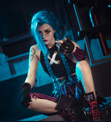 Arcane: League of Legends LoL Arcane Jinx Halloween Cosplay Costume