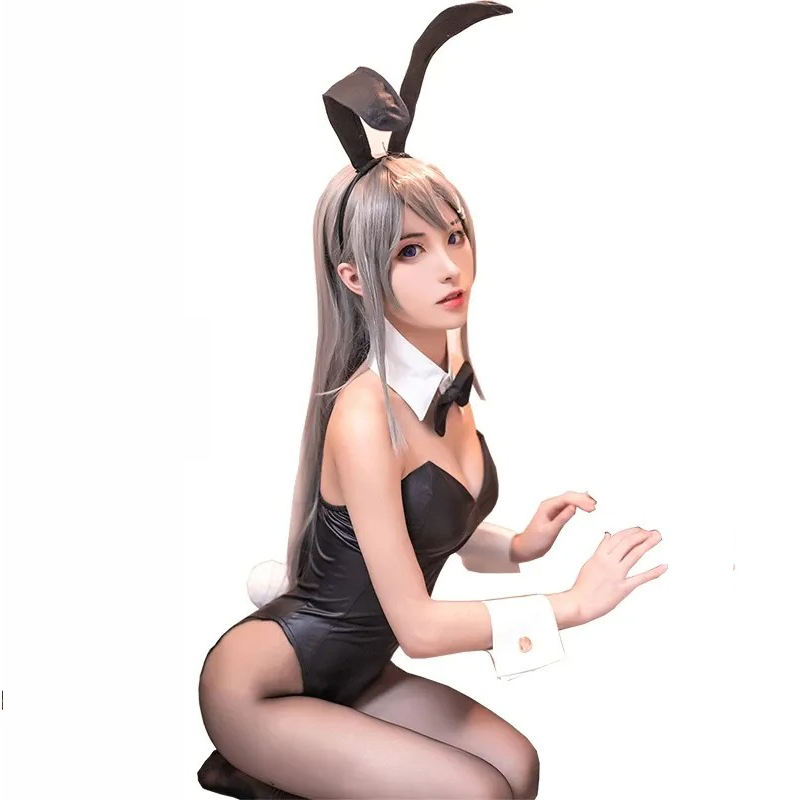 Seishun Buta Yarou Rascal Does Not Dream of Bunny Girl Senpai Sakurajima Mai Bunny Girl Cosplay Costume