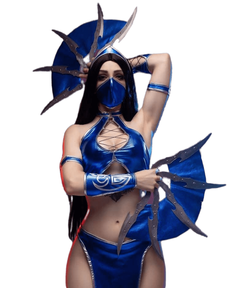 Mortal Kombat Kitana Cosplay Costume Outfits Halloween Carnival Suit