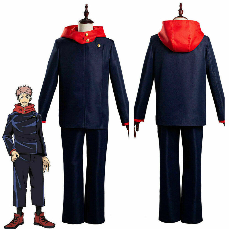 Jujutsu Kaisen Yuji Itadori Cosplay Costume School Uniform Halloween Carnival Suit