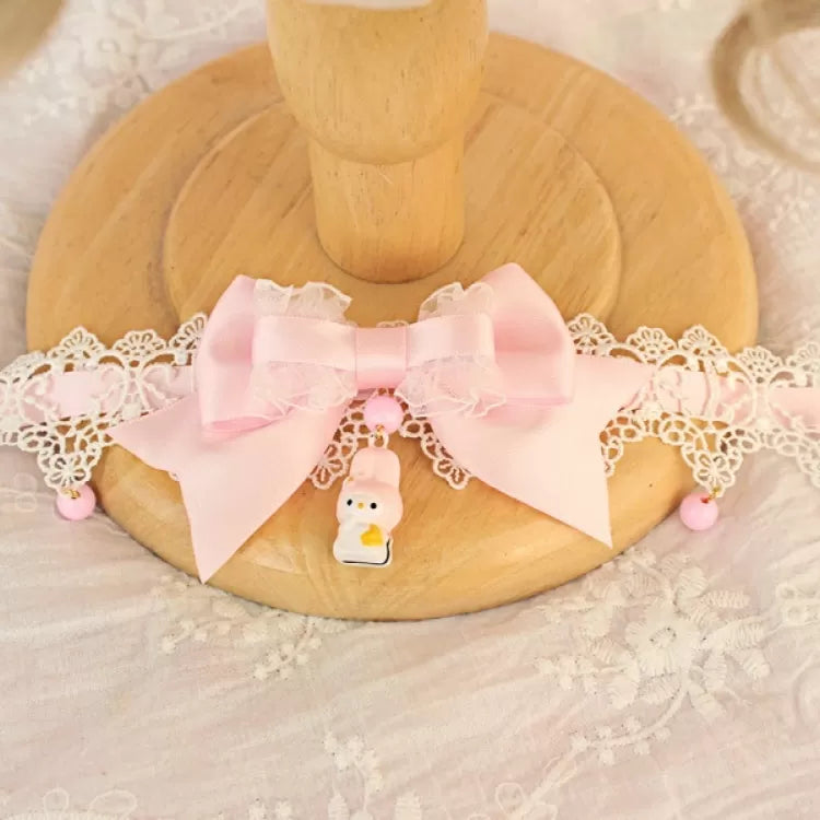 My Melody/Pom Pom Purin/Cinnamoroll Inspired Lace Bowknot Choker