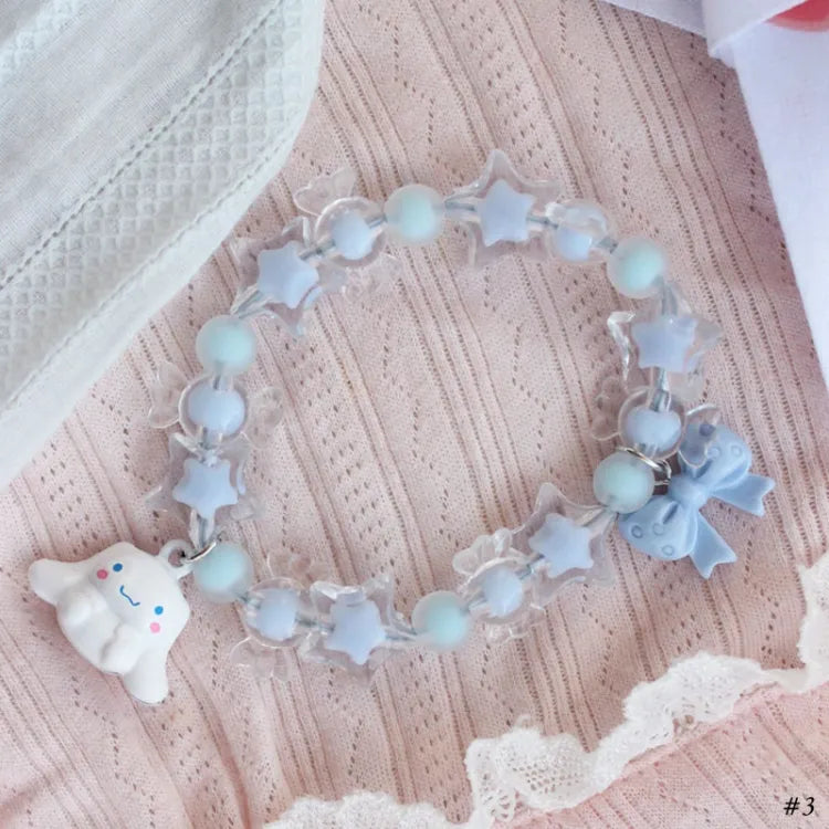 Cinnamoroll Inspired Small Bell Stars Bracelet