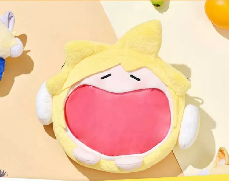 Kagamine Len Laughing Mouth Ita Crossbody Bag Small Version