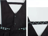 Hatsune Miku Collab Pleated Skirt Black Overalls