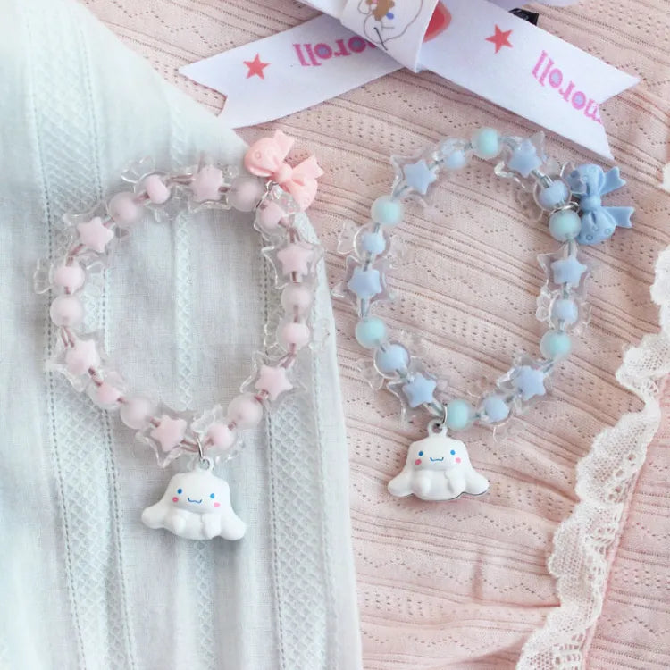 Cinnamoroll Inspired Small Bell Stars Bracelet