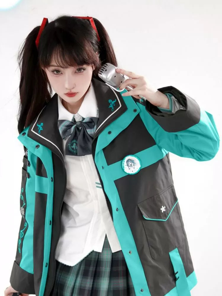 Hatsune Miku Collab Electric Blue "Miku with You" Cyber Jacket