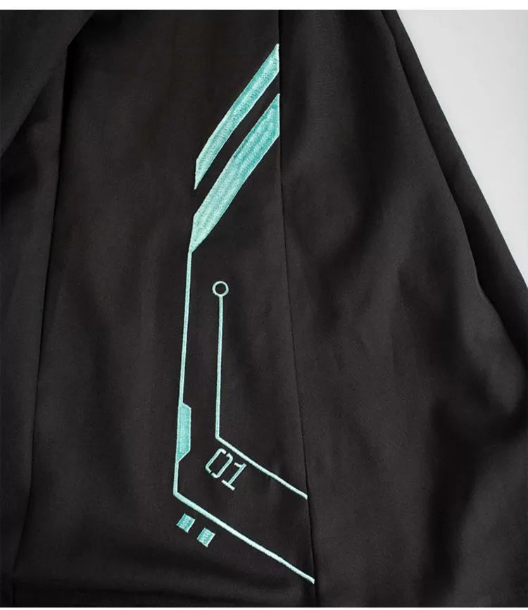 Hatsune Miku Collab Pleated Skirt Black Overalls