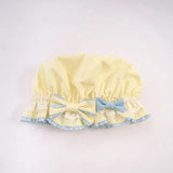 Ruffle Trim Bowknot Baby Hat