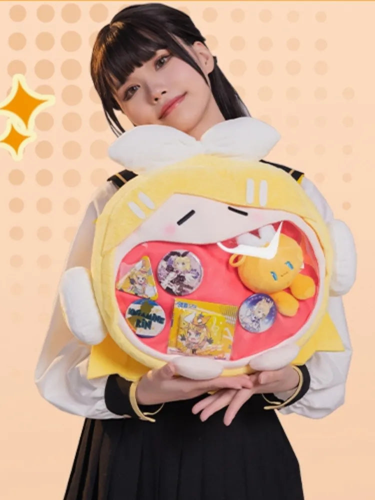 Kagamine Rin Laughing Mouth Ita Bag Large Version