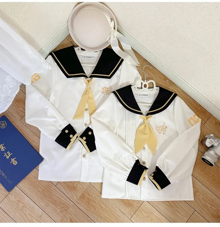 Kagamine Len Sailor Collar White Shirt with Free Tie