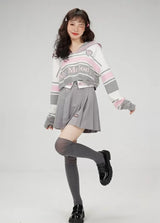 My Melody Sailor Collar Knitted Top