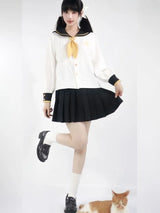 Kagamine Rin White Sailor Collar Shirt with Free Bowtie