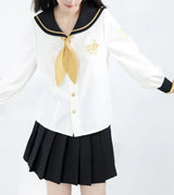 Kagamine Rin White Sailor Collar Shirt with Free Bowtie