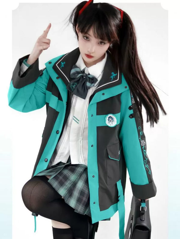 Hatsune Miku Collab Electric Blue "Miku with You" Cyber Jacket