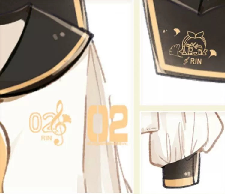 Kagamine Rin White Sailor Collar Shirt with Free Bowtie