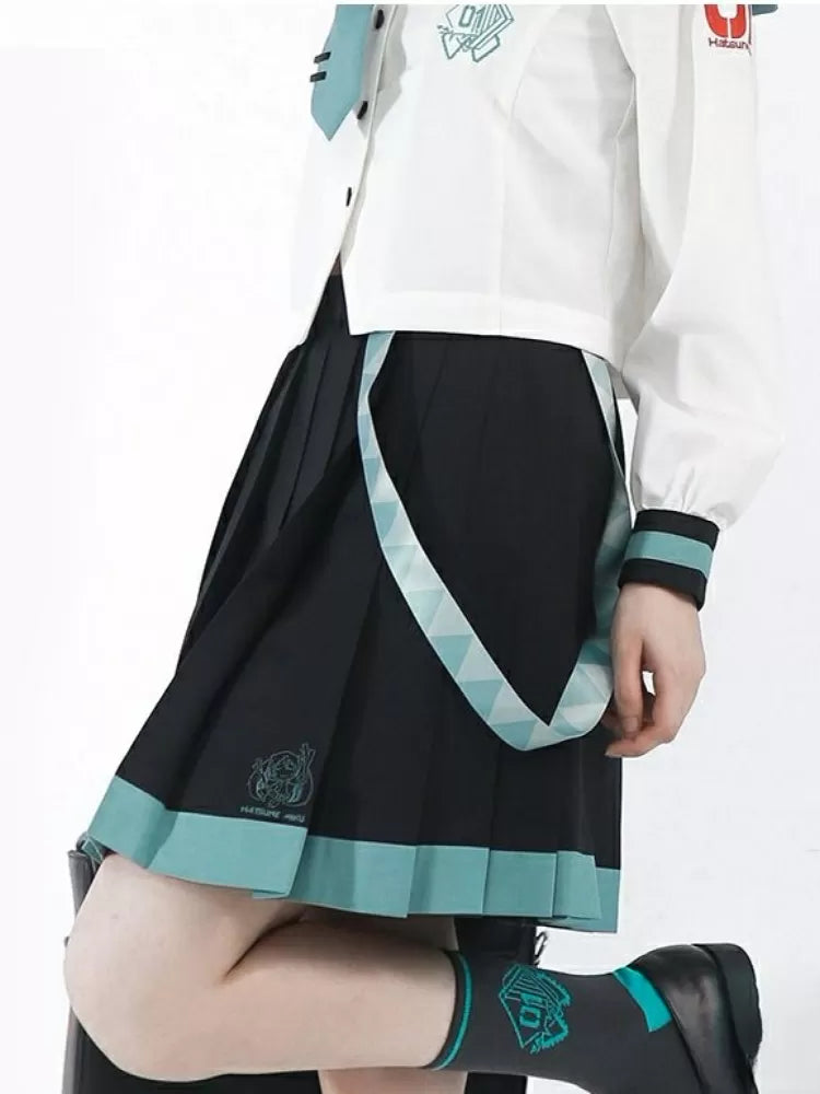 Black Pleated Hatsune Miku Skirt