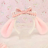 Pink Lace Bowknot Inspired My Melody Ears Sweet