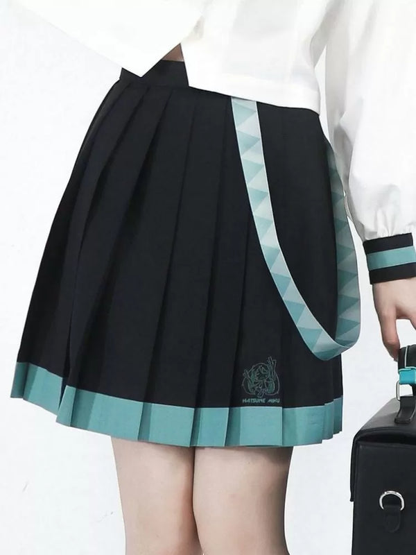 Black Pleated Hatsune Miku Skirt